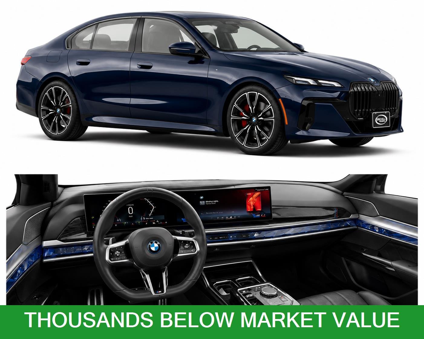 Used 2024 Tanzanite Blue II Metallic BMW 760i xDrive image 1