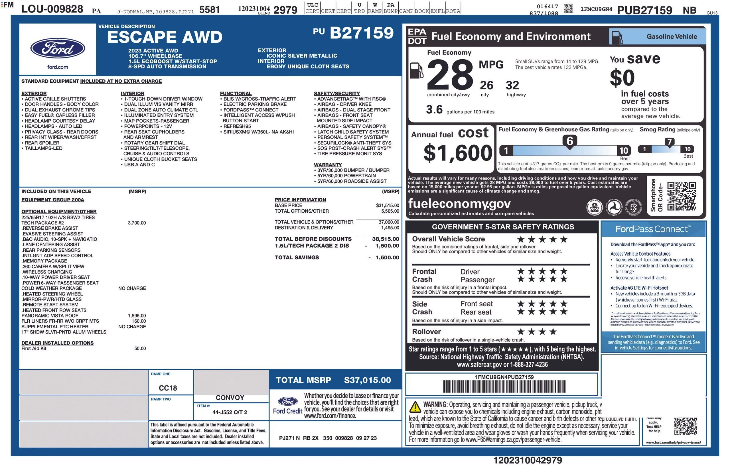 Used 2023 Silver Ford Active image 5