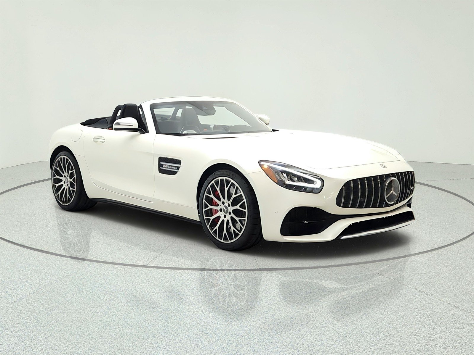 Certified Used 2021 designo Diamond White Mercedes-Benz AMG® GT Roadster image 3