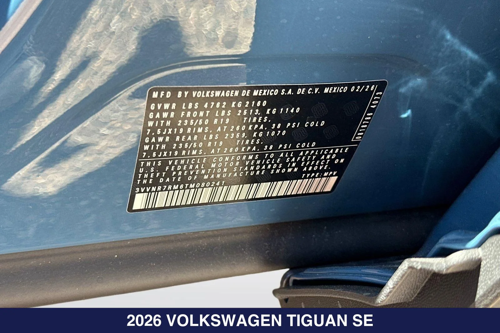 New 2026 Blue Volkswagen 2.0T SE image 26