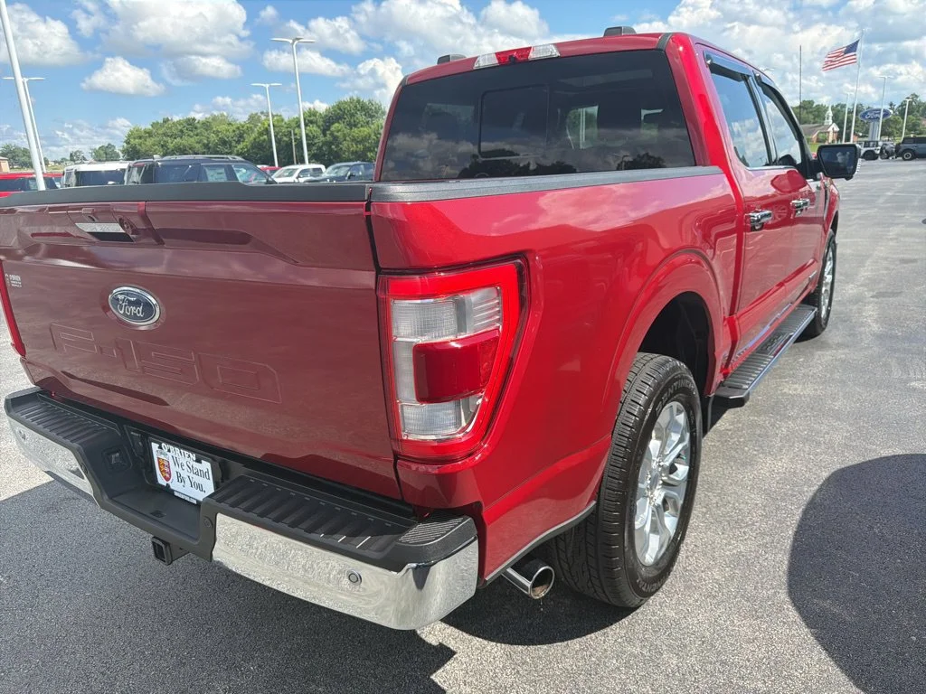 Used 2021 Rapid Red Metallic Tinted Clearcoat Ford Lariat image 5