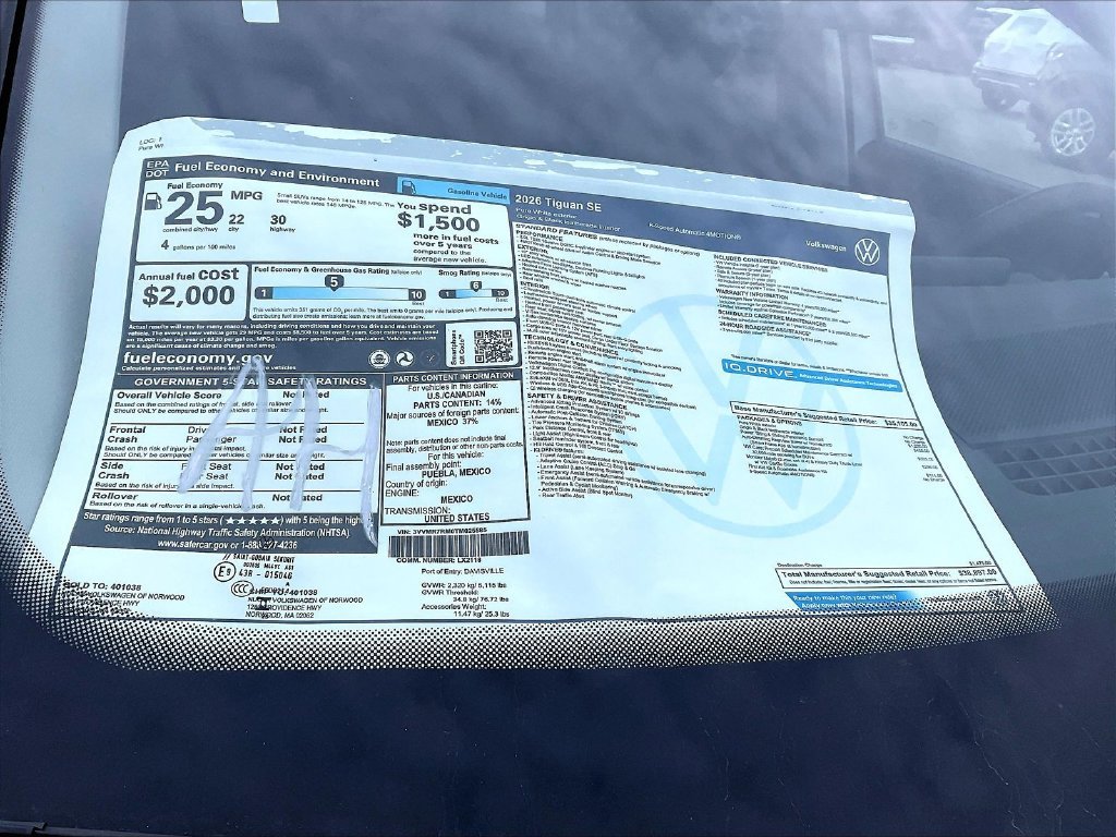Used 2026 White Volkswagen SE image 18