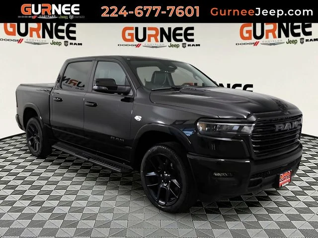 New 2026 Diamond Black Crystal Pearl-Coat Exterior Paint RAM Laramie image 1