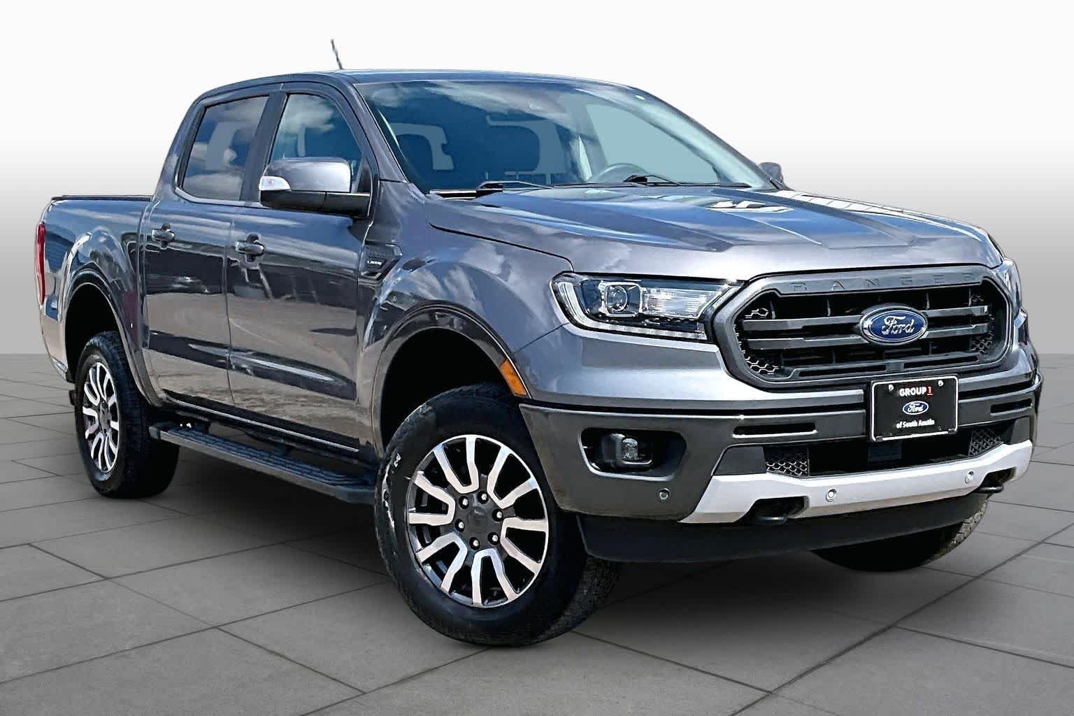 Used 2021 Carbonized Gray Metallic Ford LARIAT image 3