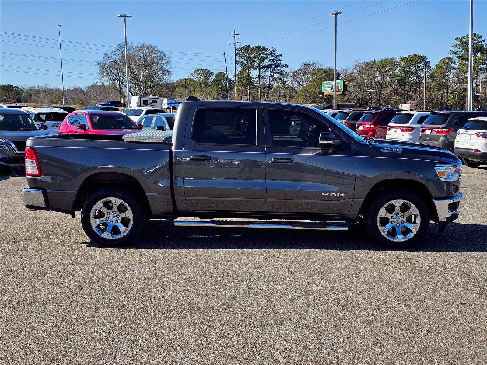 Used 2022 Granite Crystal Metallic Clearcoat Ram Big Horn image 7