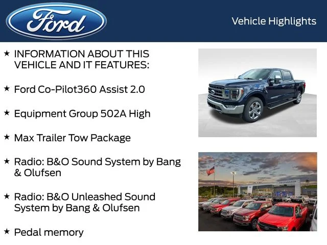 Used 2023 Blue Ford Lariat image 5