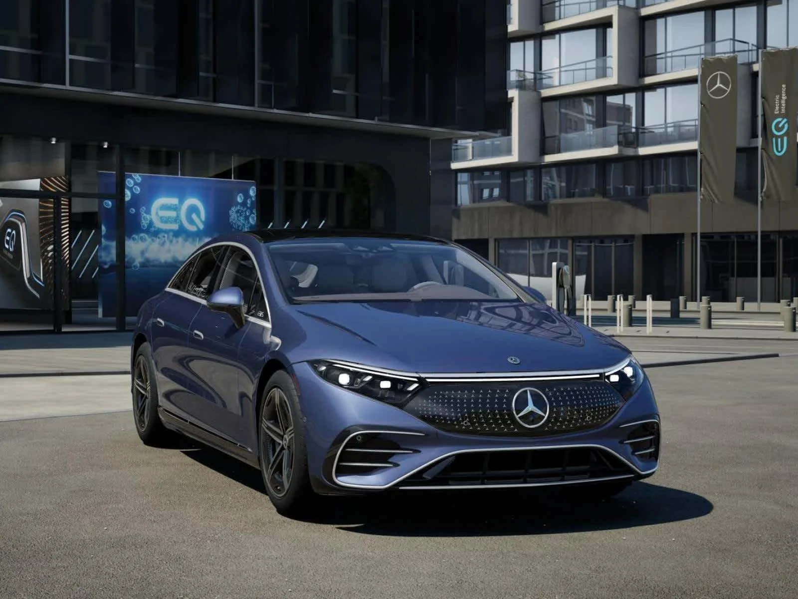 New 2026 Twilight Blue Metallic Mercedes-Benz EQS 450 image 8