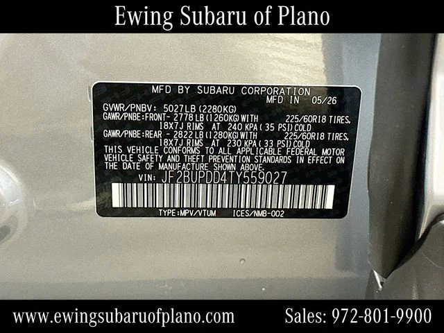New 2026 ICE SILVER METALLIC Subaru Limited image 35