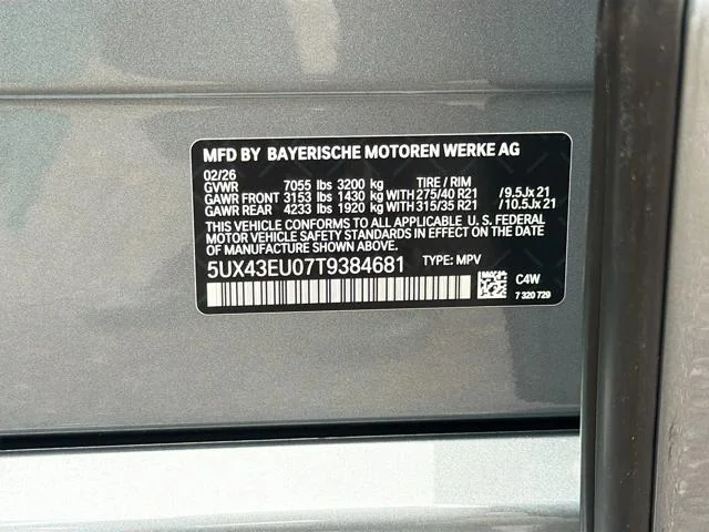 New 2026 Skyscraper Grey Metallic BMW xDrive50e image 43