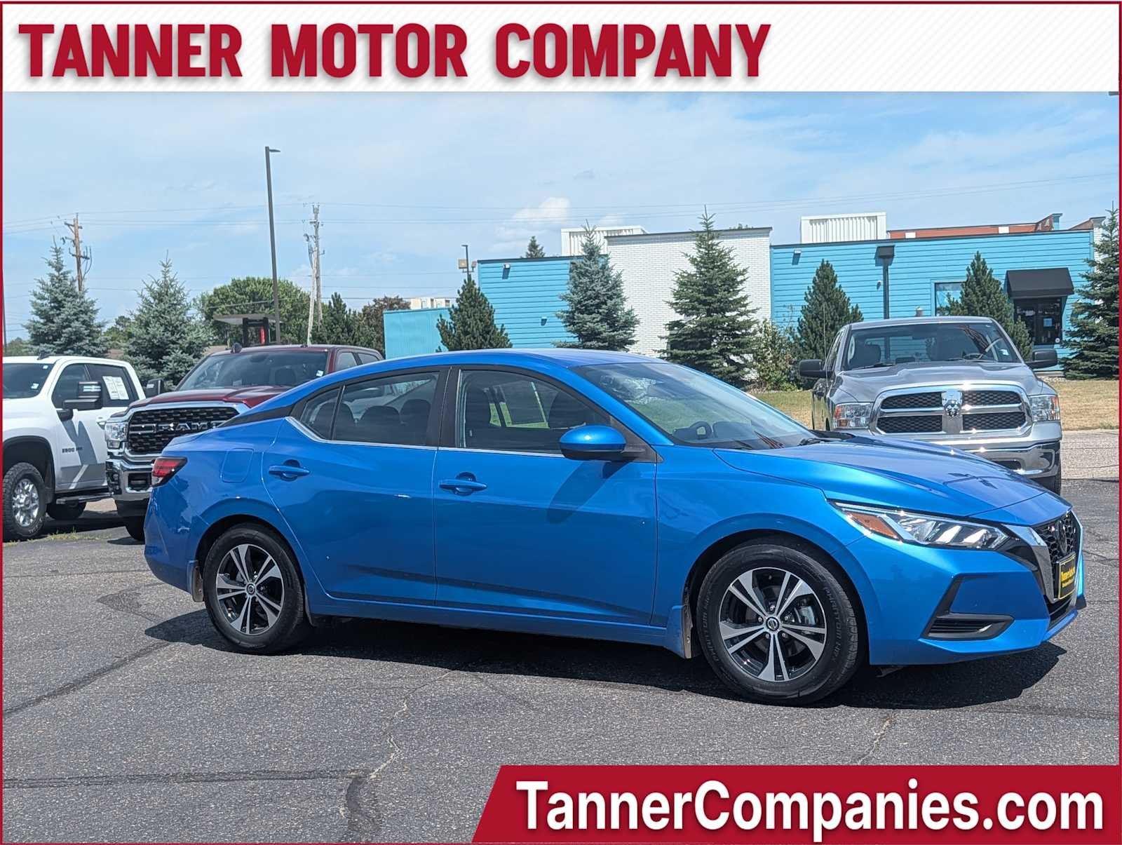 Electric Blue Metallic 2021 Nissan Sentra Sedan Front-Wheel Drive