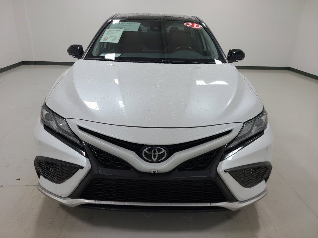 Certified Used 2021 Wind Chill Pearl/Midnight Black Metallic Toyota XSE V6 image 2