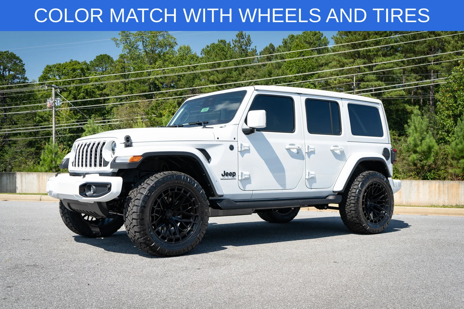New 2026 Bright White Clear-Coat Exterior Paint Jeep Sahara image 3