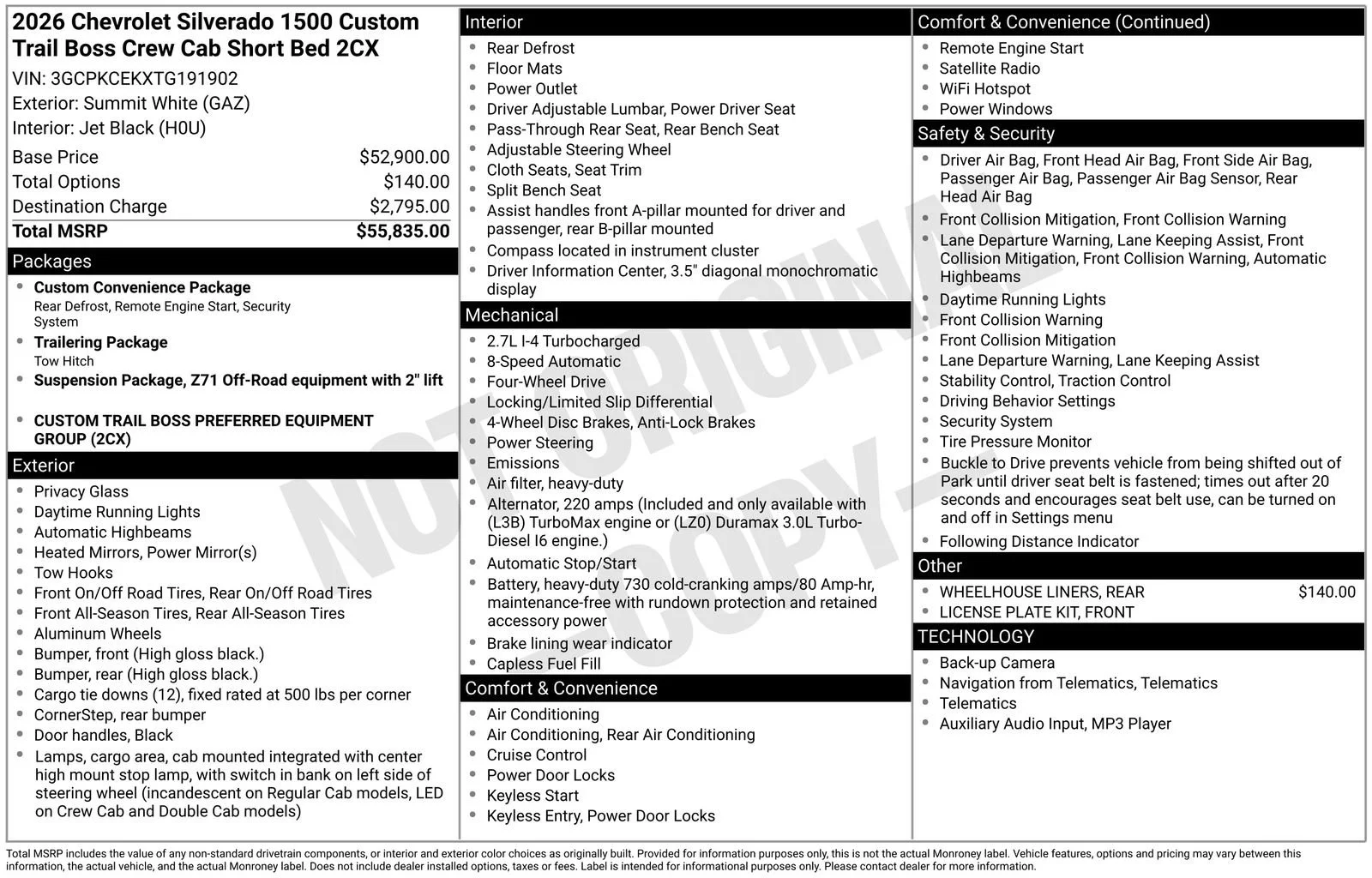 2026 Chevrolet Silverado 1500 Custom Trail Boss - Photo 22