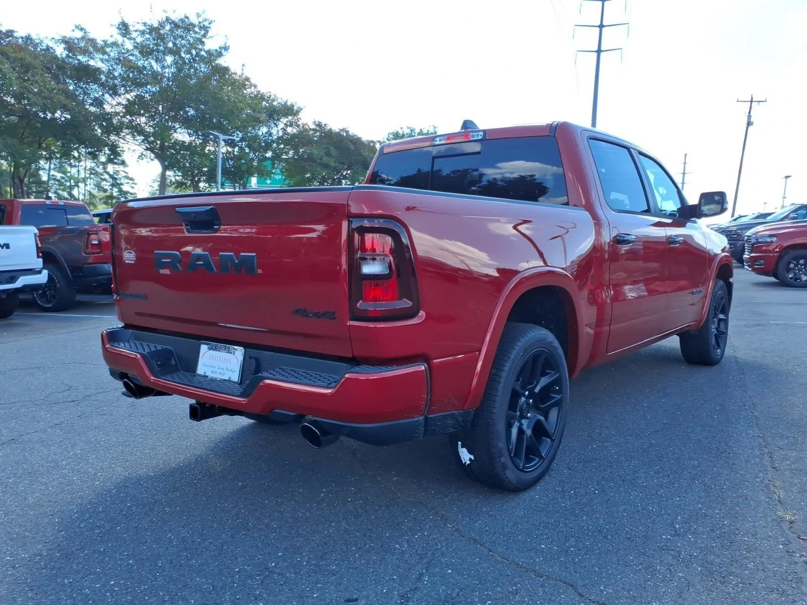 New 2026 Molten Red Pearl-Coat Exterior Paint RAM Laramie image 2