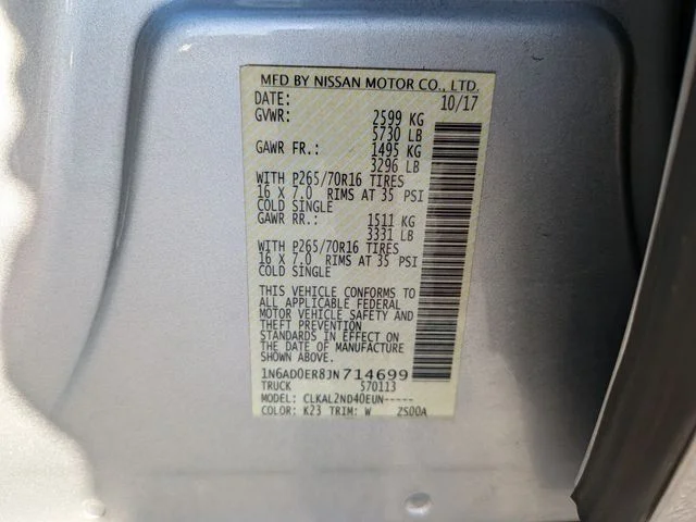 Used 2018 Silver Nissan SV image 34