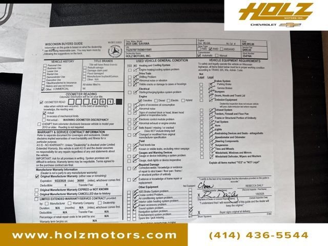 Used 2025 Summit White GMC Work Van image 14