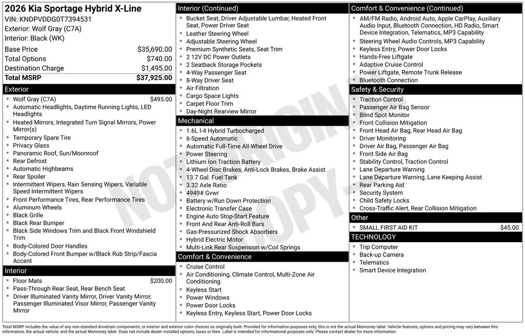 New 2026 Gray Kia X-Line image 29