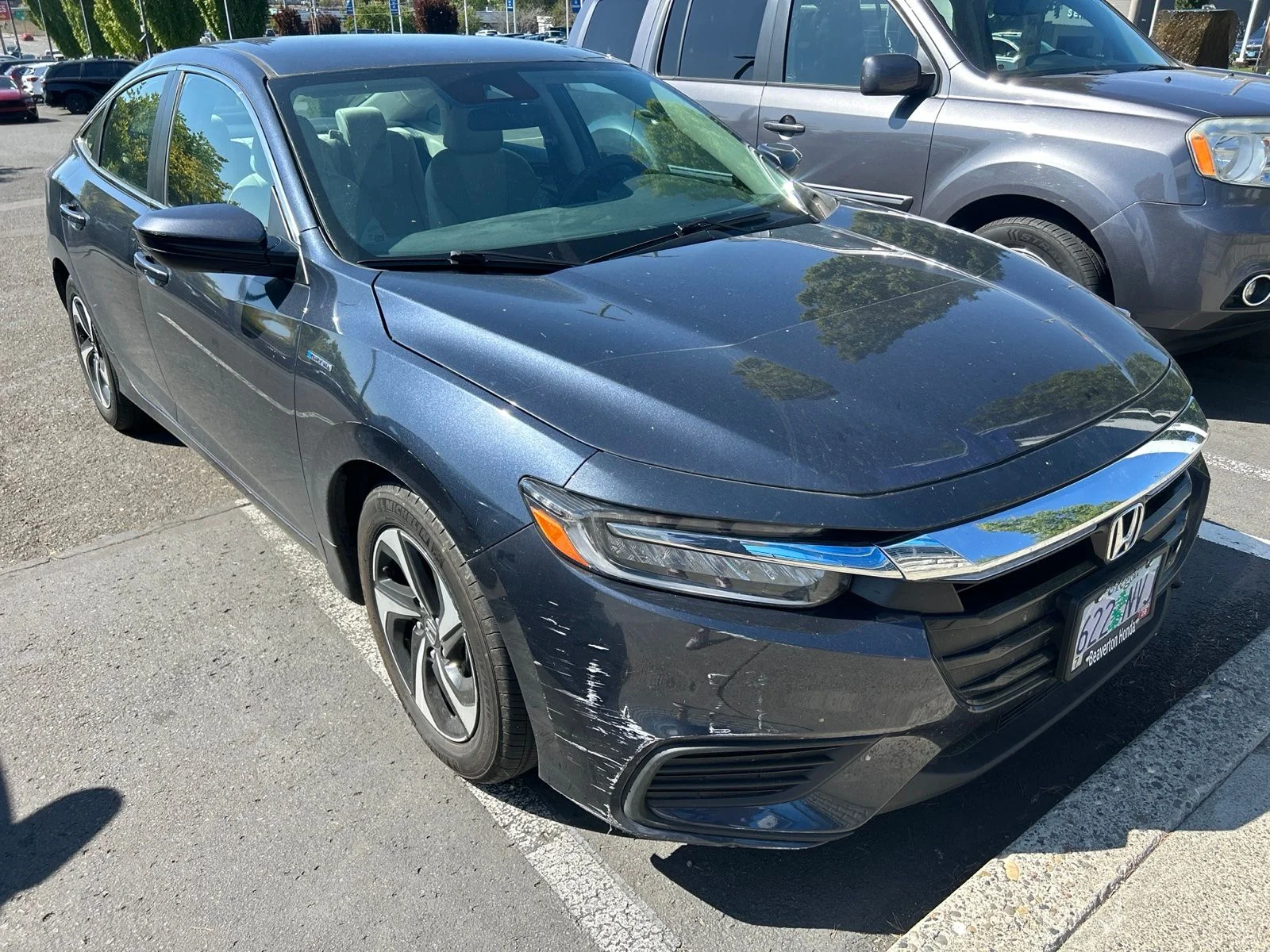 Used 2022 Cosmic Blue Metallic Honda EX image 2