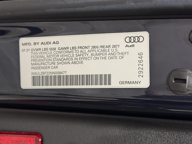 Used 2022 Blue Audi Premium Plus image 30