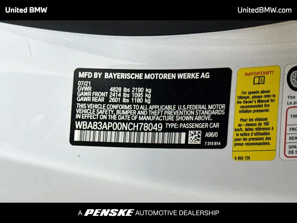Used 2022 White Metallic BMW M440i image 22