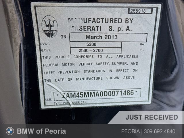 Used 2013 Black Maserati Sport image 38