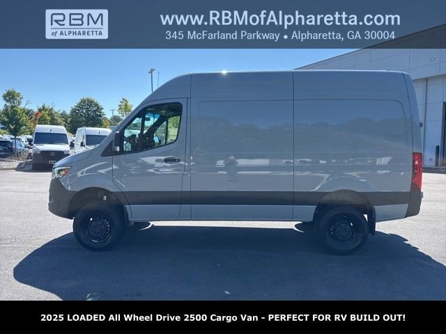 New 2025 Silver Gray Mercedes-Benz 2500 High Roof All Wheel Drive with 144 Wheel Base image 6