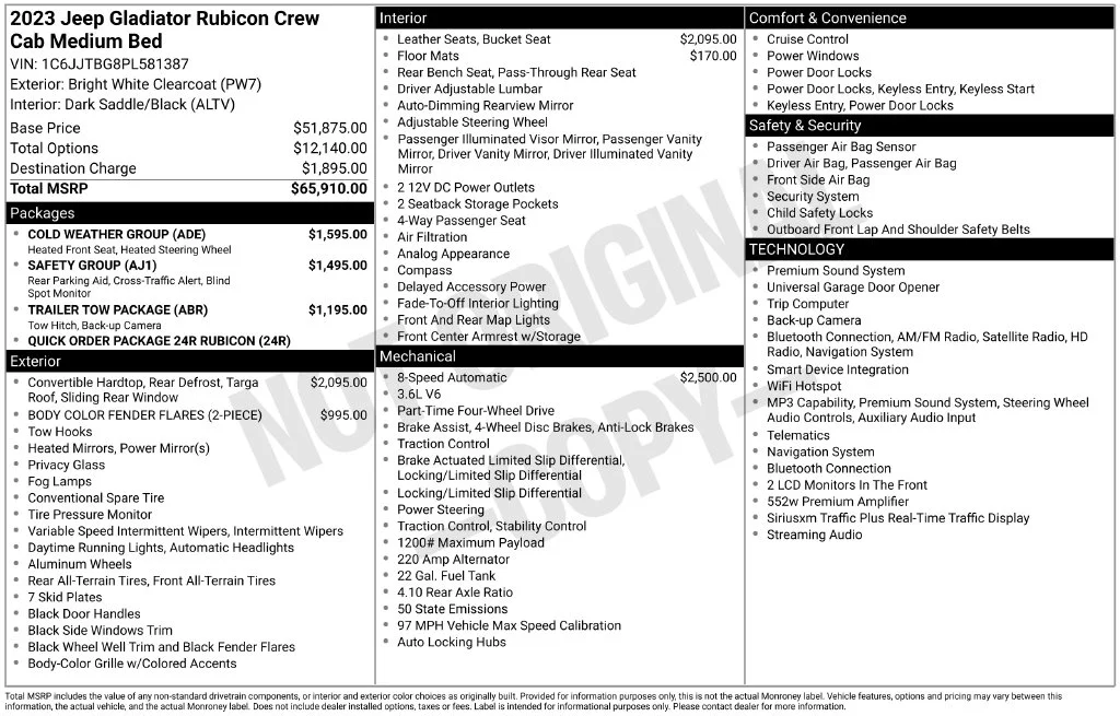 Used 2023 White Jeep Rubicon image 51