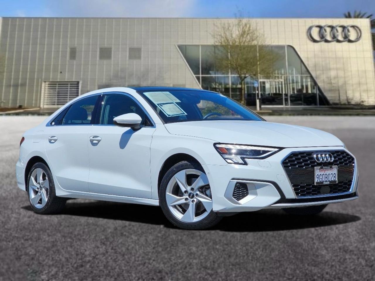 Used 2023 Ibis White Audi Premium Plus 40 TFSI Front-Wheel Drive S tronic image 1