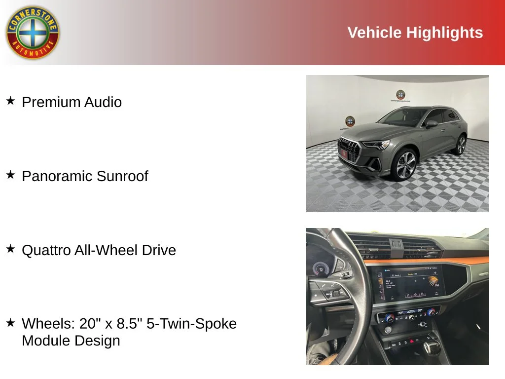 Used 2019 Audi Q3 S Line Premium Plus with VIN WA1EECF38K1062005 for sale in Elk River, Minnesota
