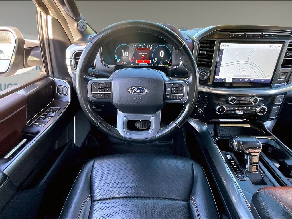 Used 2023 Star White Metallic Tri-Coat Ford Lariat image 16