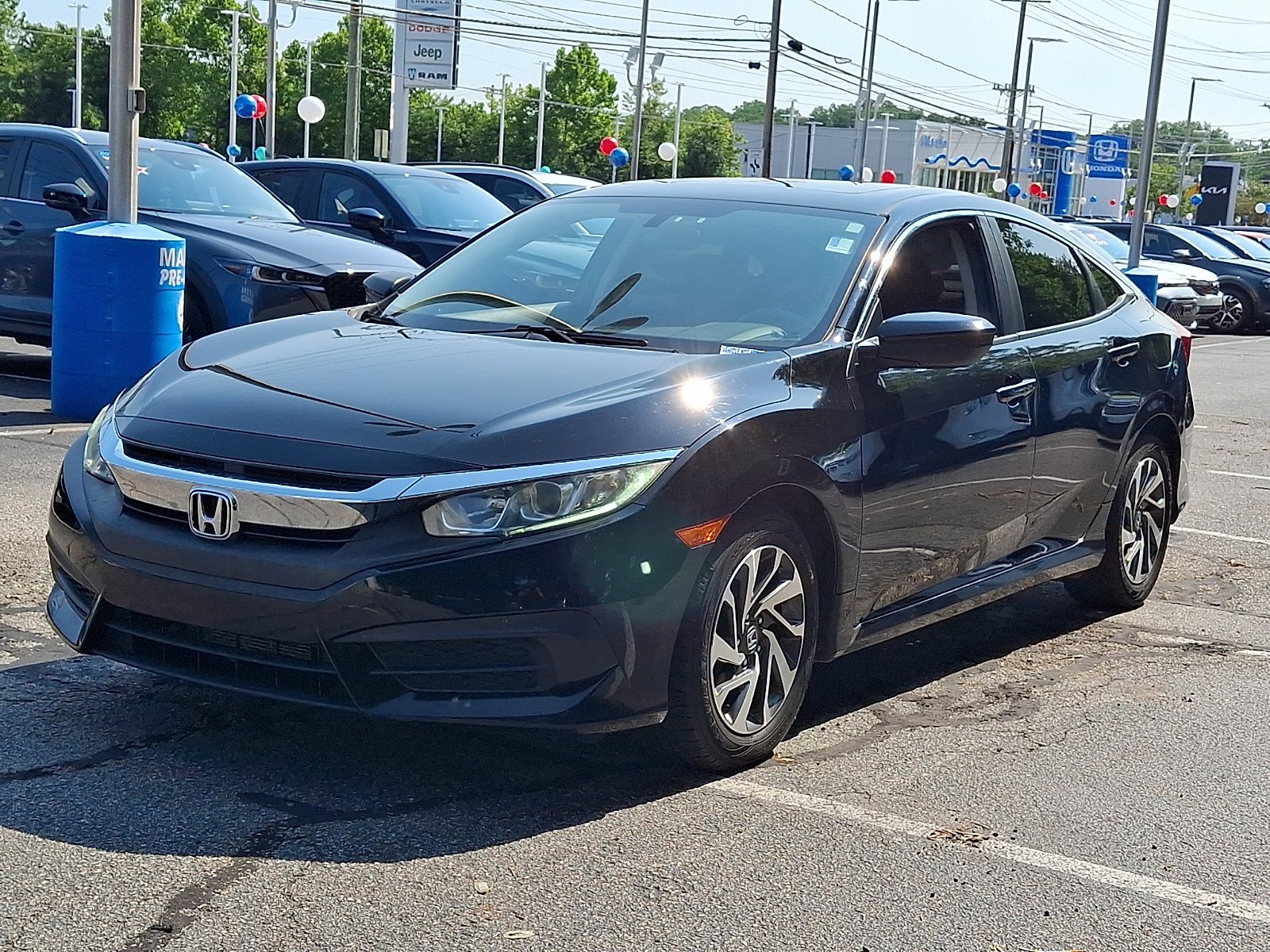 Certified Used 2016 Crystal Black Pearl Honda EX image 2