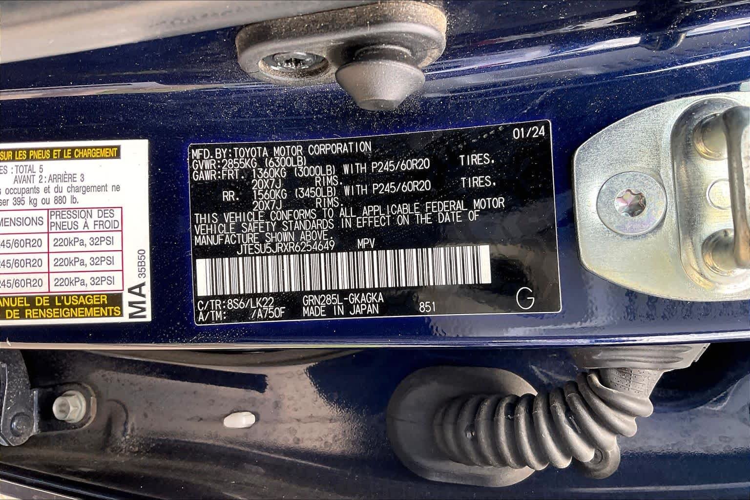 Used 2024 Nautical Blue Metallic Toyota TRD Sport image 35