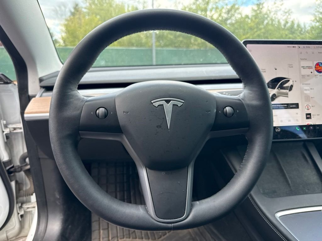 Used 2021 Pearl White Multi-Coat Tesla Standard Range Plus image 10