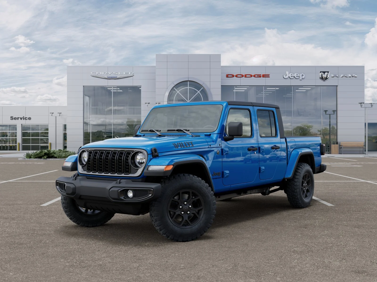 New 2026 Hydro Blue Pearl-Coat Exterior Paint Jeep Willys image 28