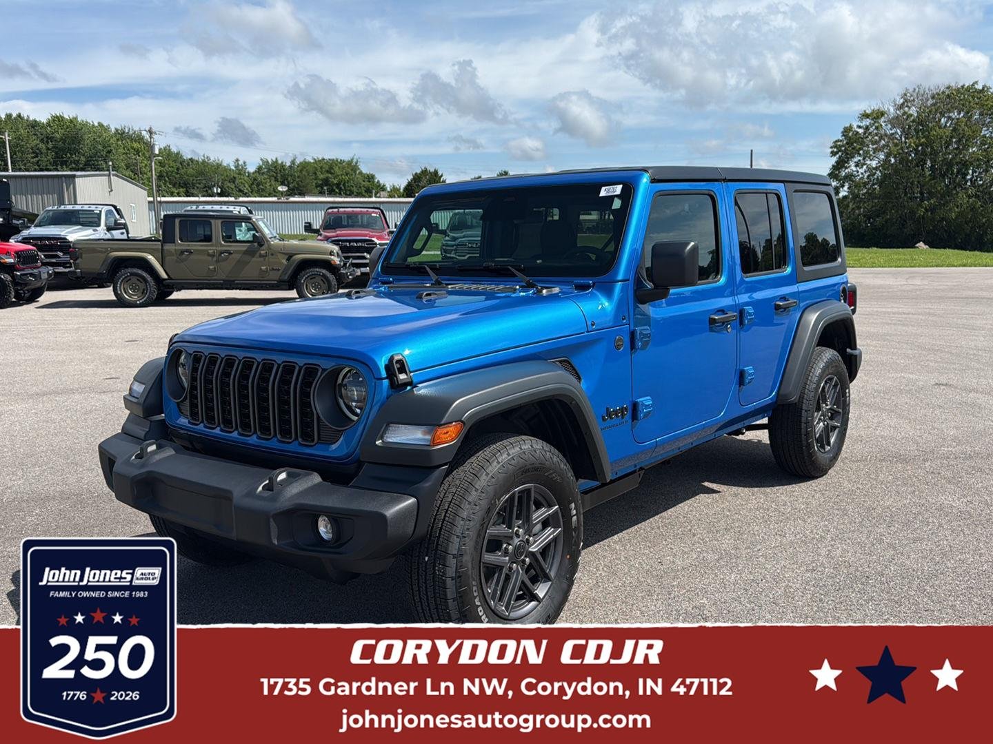 New 2026 Hydro Blue Pearl-Coat Exterior Paint Jeep Sport S image 1