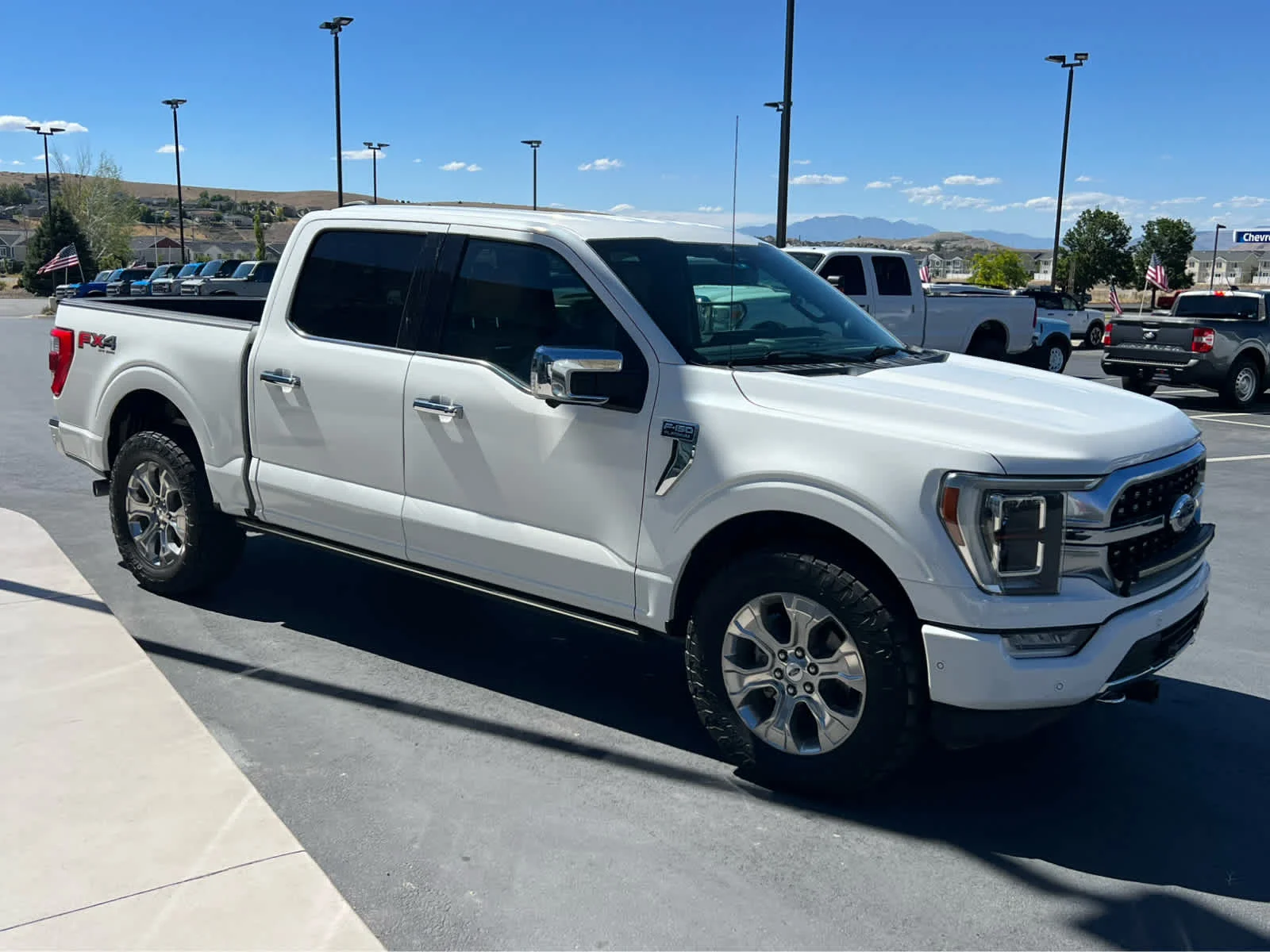 Used 2021 Star White Metallic Tri-Coat Ford Platinum image 5