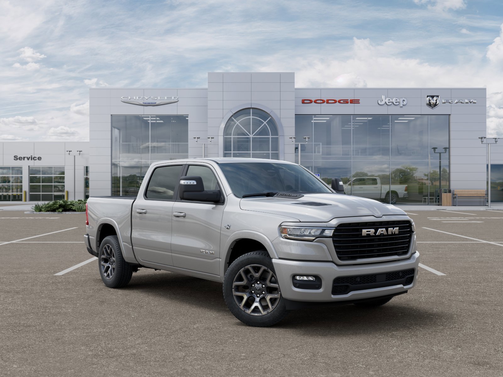 New 2026 Silver Zynith Exterior Paint RAM Laramie image 5