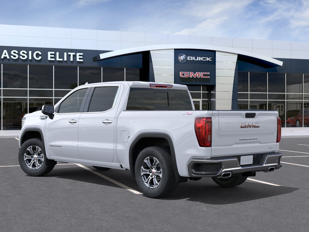 New 2026 Glacier White Tricoat GMC SLT image 3