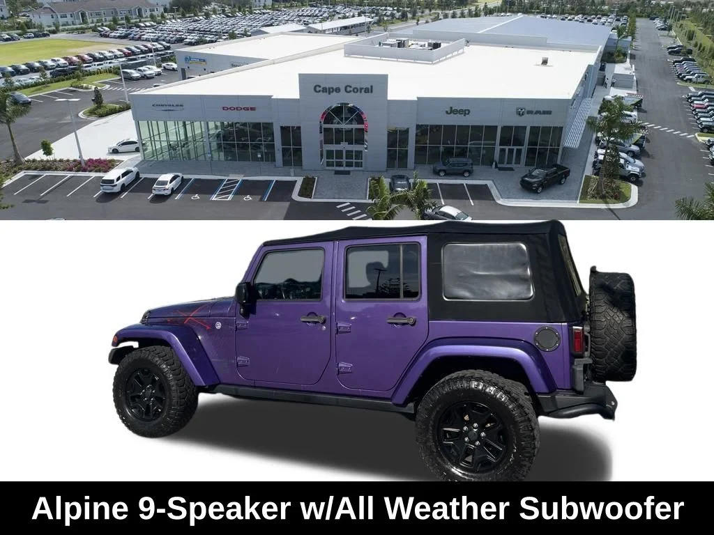 Certified Used 2016 Purple Jeep Unlimited Sahara image 9