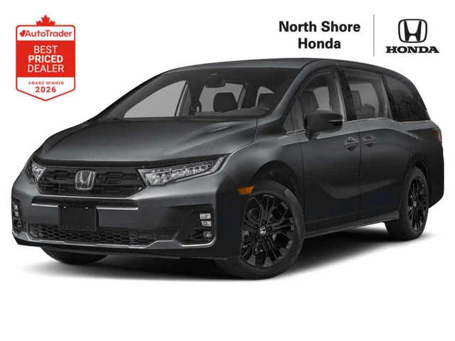 2026 Honda Odyssey Black Edition The minivan that turns heads.