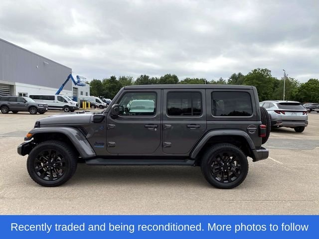 Used 2021 Gray Jeep Unlimited Sahara 4xe image 8