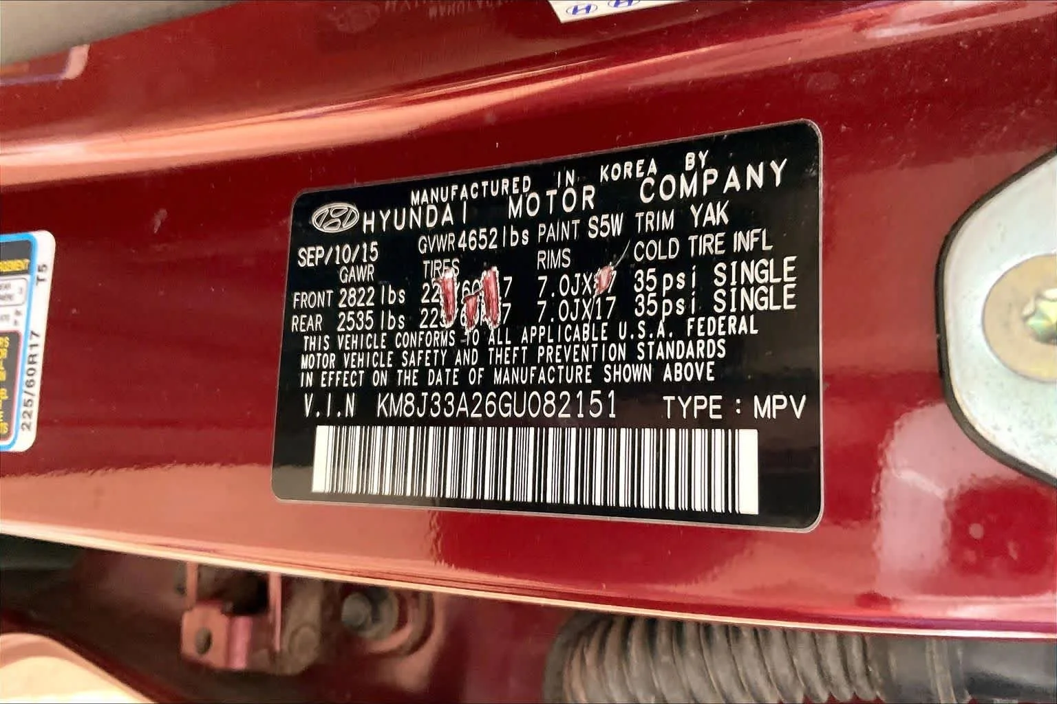 Used 2016 Ruby Wine Hyundai Eco image 34