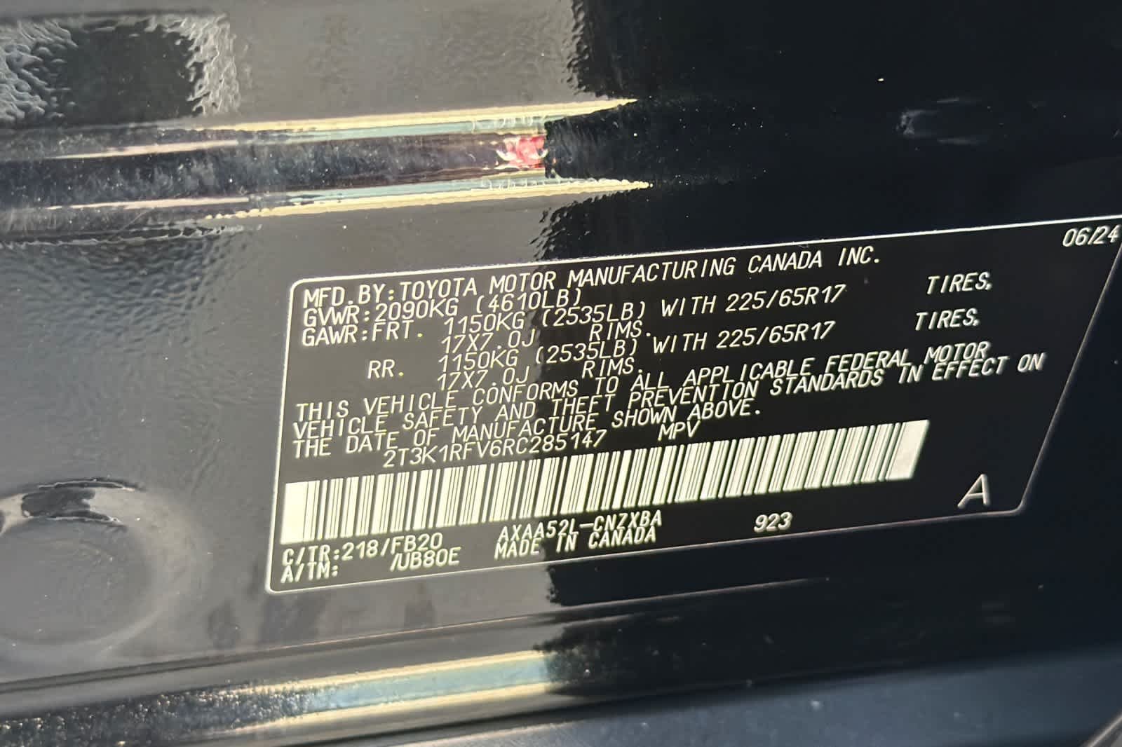 Used 2024 Midnight Black Metallic Toyota LE image 27