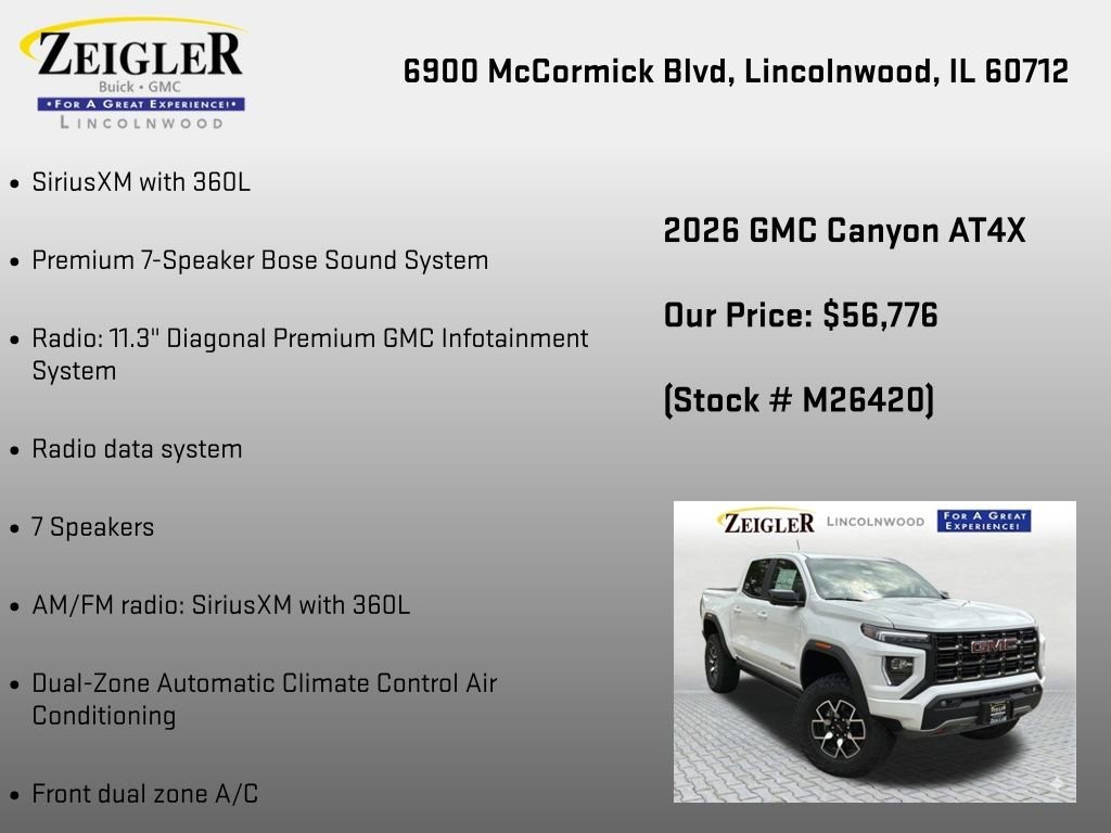 New 2026 Summit White GMC AT4X image 6