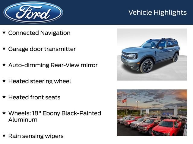 New 2025 Azure Gray Metallic Tri-Coat Ford Outer Banks® image 12