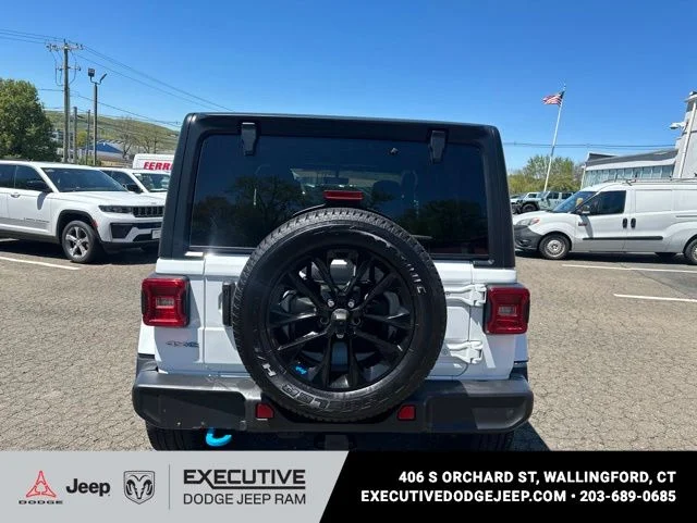 Used 2023 White Jeep Sahara 4xe image 6