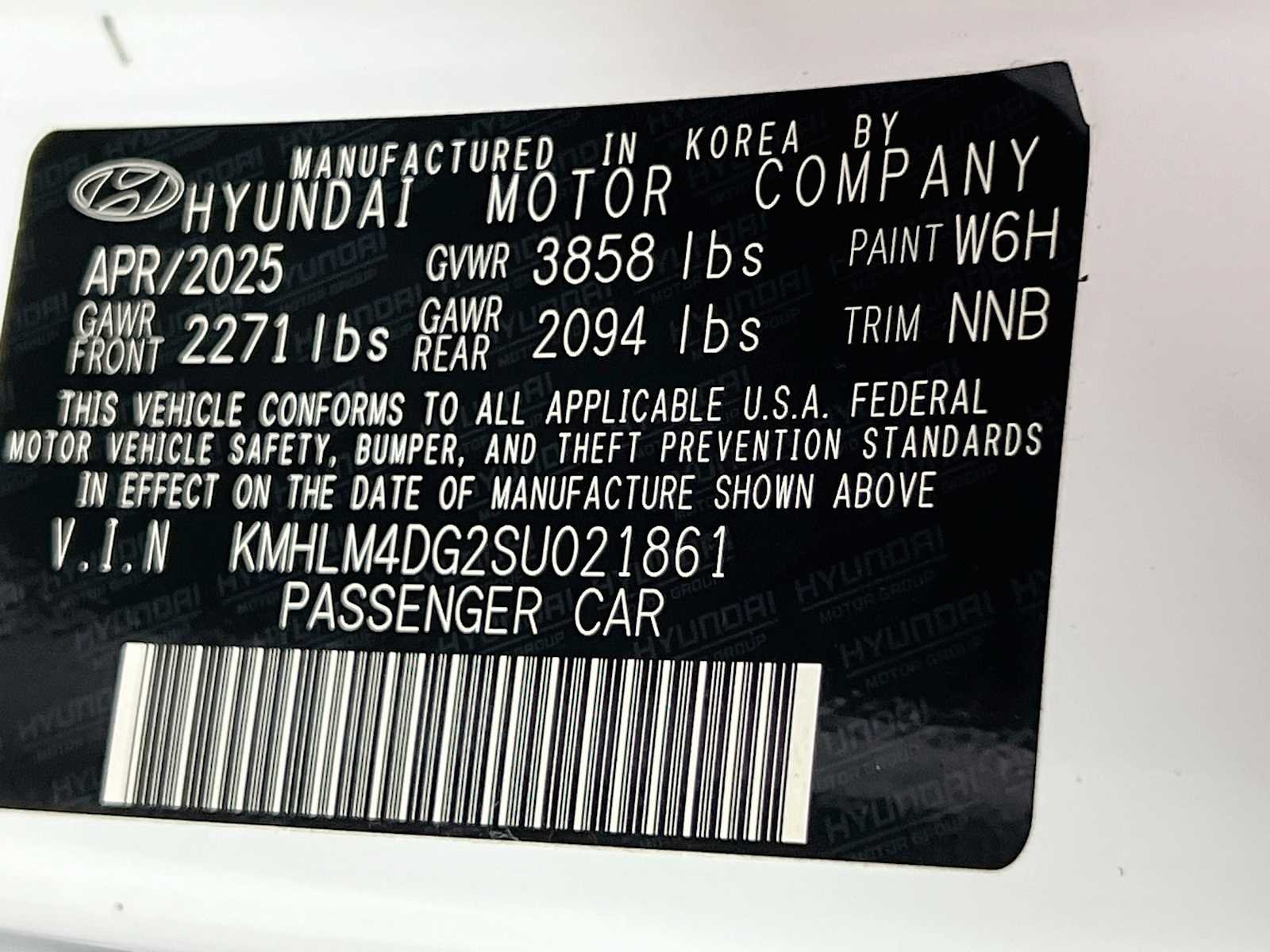 Used 2025 Serenity White Hyundai SEL Sport image 31