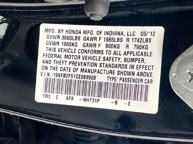 Used 2012 Blue Honda LX image 12