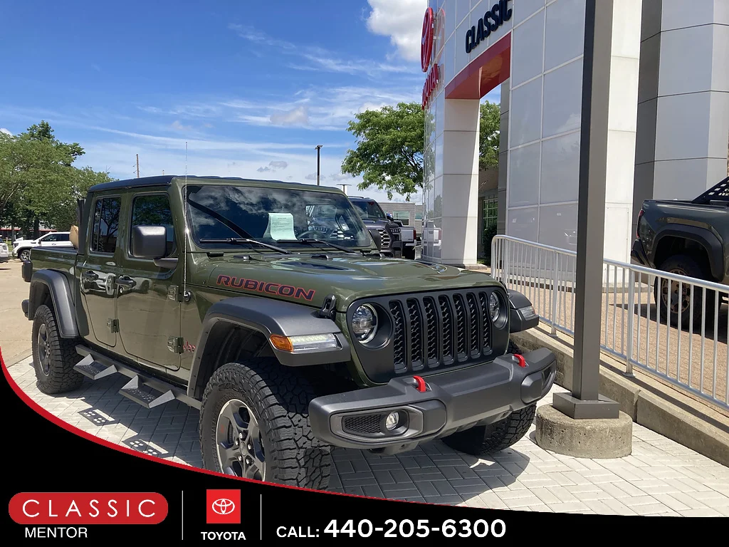 Used 2023 Sarge Green Clear Coat Jeep Rubicon image 1