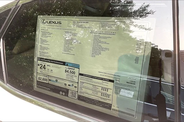 New 2026 White Lexus 350 Luxury image 14